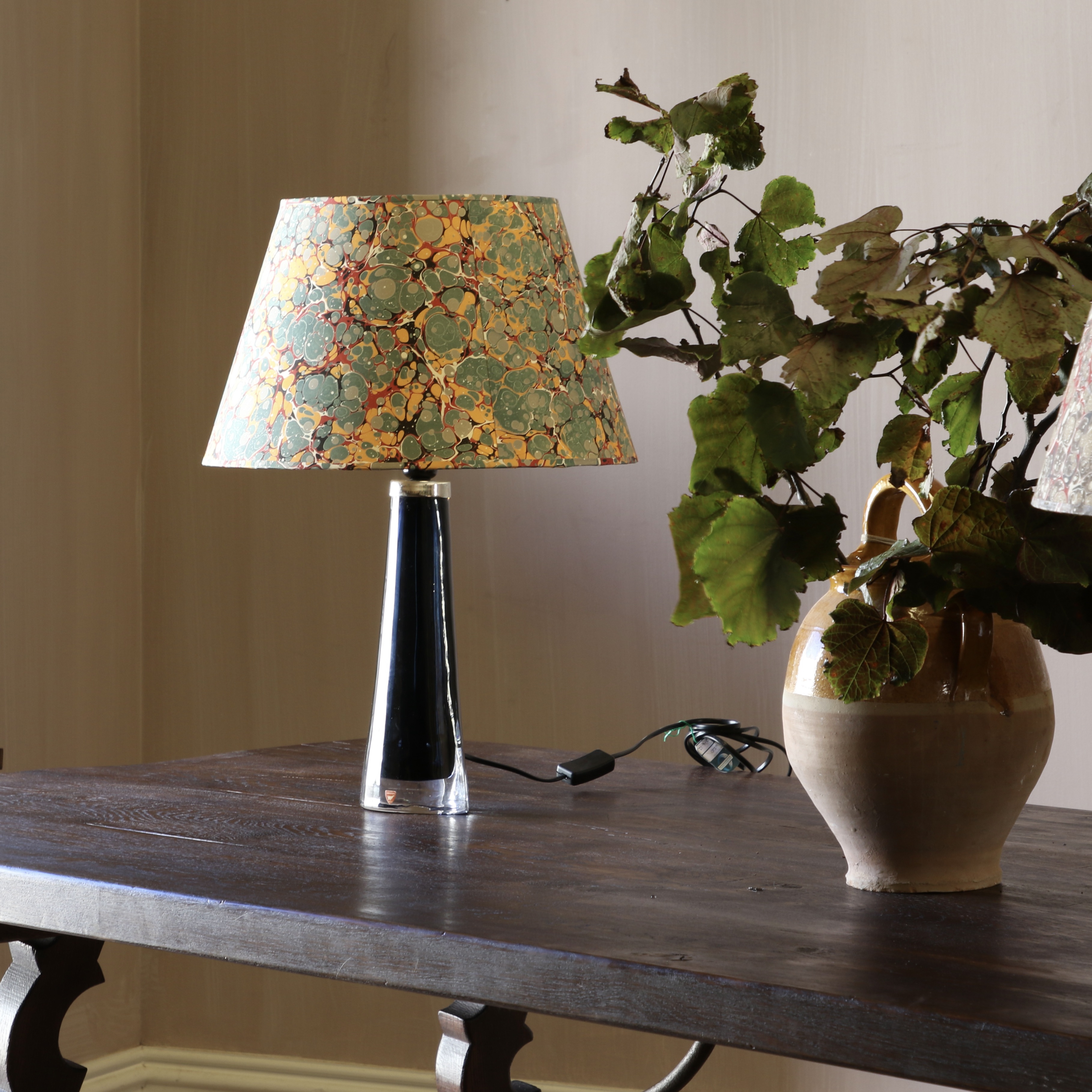 Marbled Lampshades // Vaughan Designs